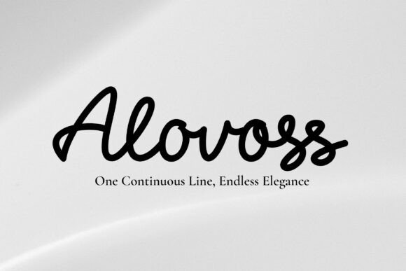 Alovoss – Elegant Script Font