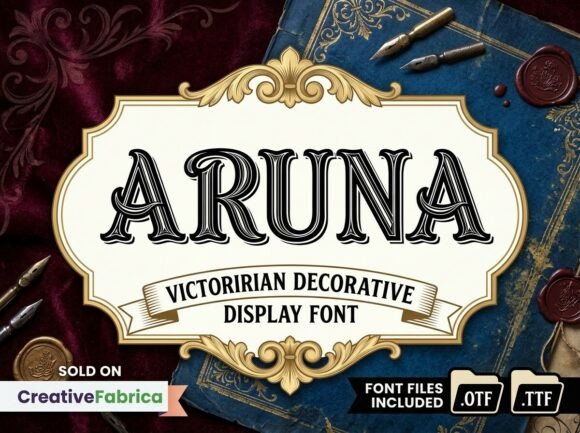 Aruna Font: Vintage Elegance for Handmade Creations