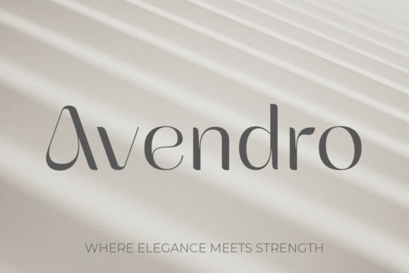 Avendro: A Bold Serif for Timeless Design