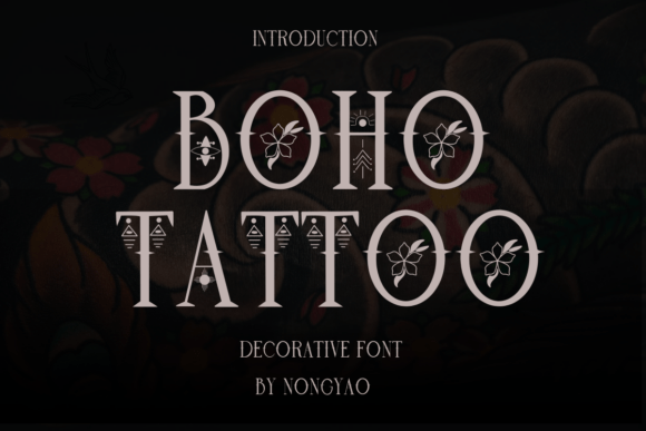 Boho Tattoo Font for Creative Projects