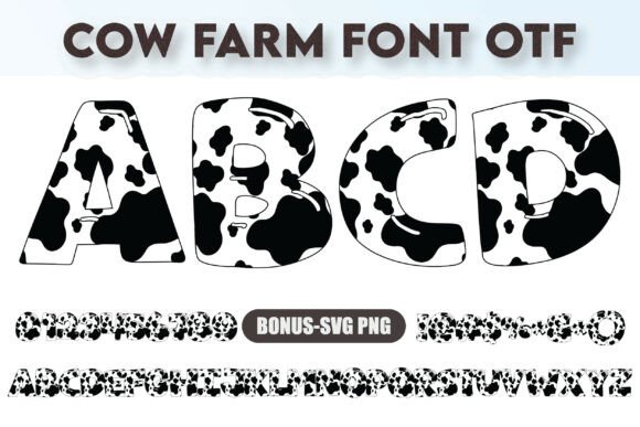 Cow Farm Font for Creative Design