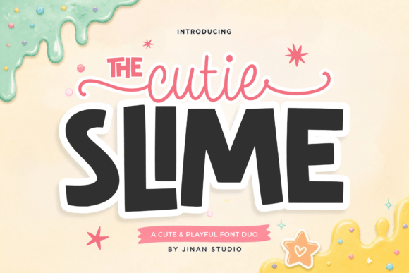 Cutie Slime Duo Font