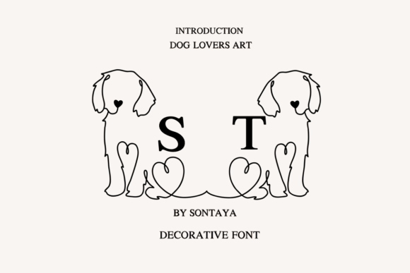 Dog Lovers Art Font Review