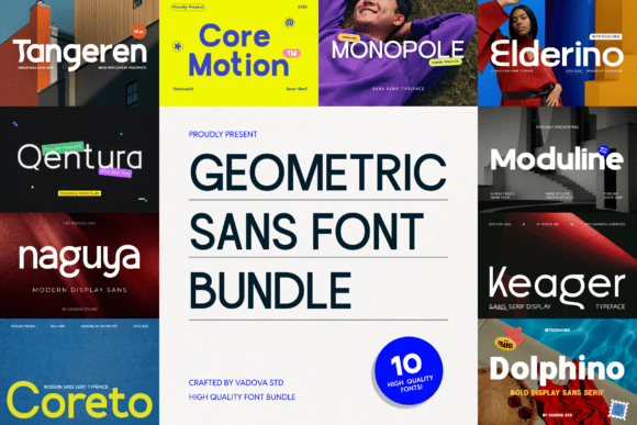 Geometric Sans Bundle: A Modern Font for Clear Design