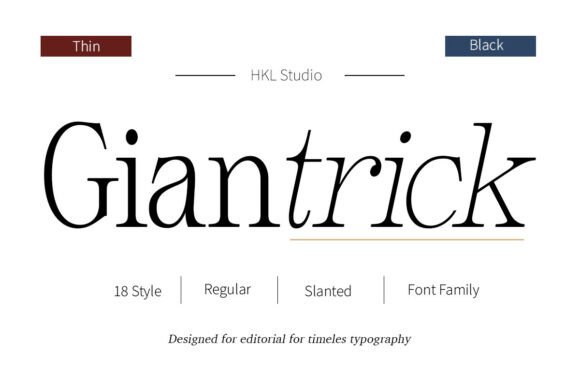 Giantrick Font for Elegant Web Design