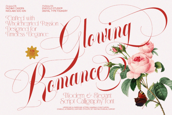 Glowing Romance Font Review