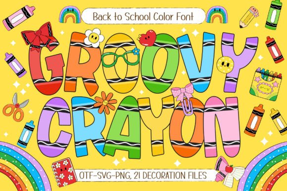 Groovy Crayon Font for Creative Web Projects