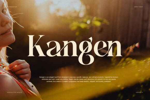 Kangen: A Refined Serif Font