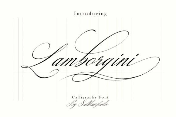 Lamborgini Font: Elegant Calligraphy