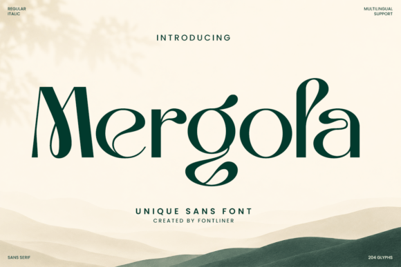 Mergola: A Font for Elegant Branding