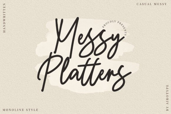 Messy Platters Font Review