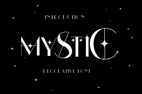 Mystic Font: Celestial Design