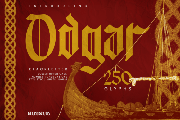 Odgar Blackletter Font for Business Branding