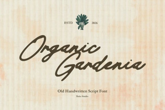 Organic Gardenia Font for Web Design