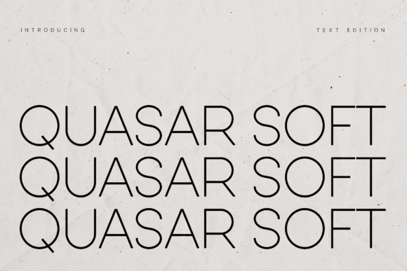 Quasar Soft Font for Creative Makers