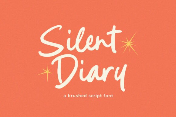 Silent Diary Font for Creative Makers