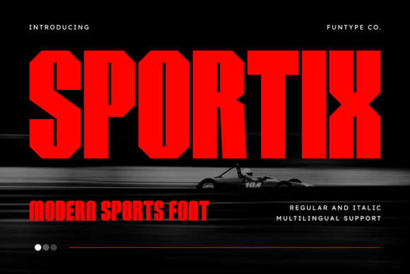 Sportix: A Bold Font for Strong Design