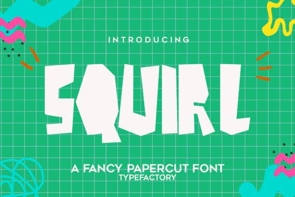 Squirl: A Playful Papercut Font