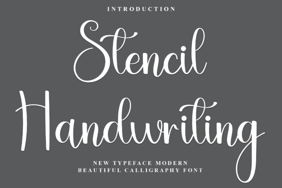 Stencil Handwriting Font for Web Design