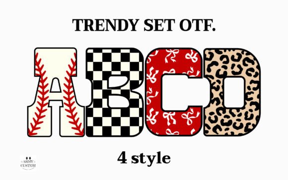 Trendy Set Font: Bold and Beautiful