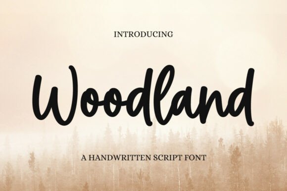 Woodland Font for Creative Campaigns